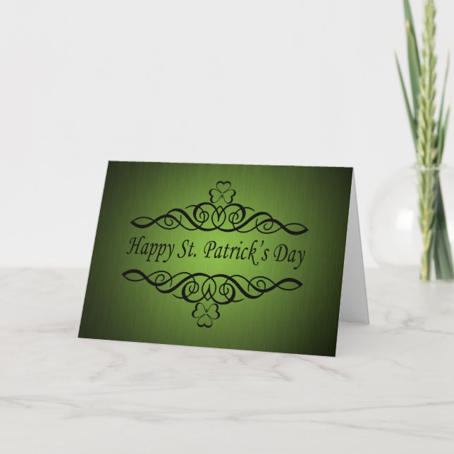 Shamrock Rulla Card Kort (Framsida)