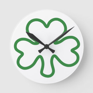 Shamrock Rund Klocka