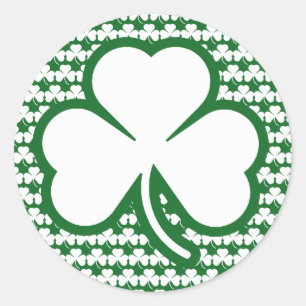 Shamrock Runt Klistermärke