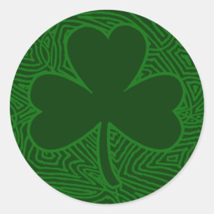Shamrock Runt Klistermärke
