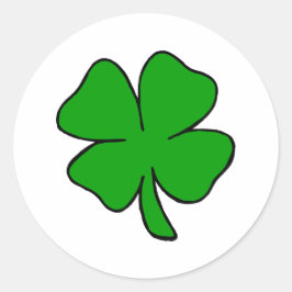 Shamrock Runt Klistermärke