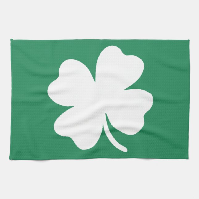 Shamrock Saint Patricks Day Ireland Kökshandduk (Horisontell)