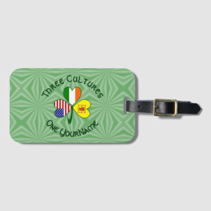 Shamrock Scot Lion Irland USA Flaggor Personlig Bagagebricka