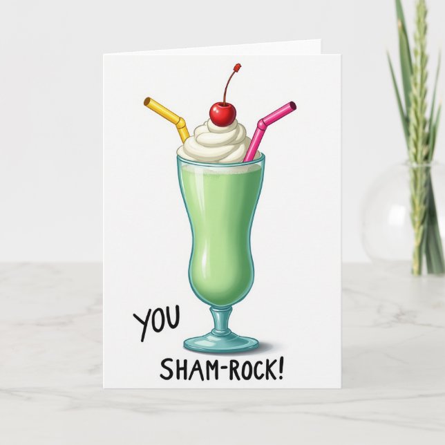 Shamrock Shake Sweet Kort (Framsida)