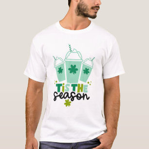 Shamrock Shake Tis Season Coffee Lycklig St Patr T Shirt