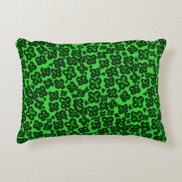Shamrock Shaped Leopard Skriv ut för Saint patrick Prydnadskudde