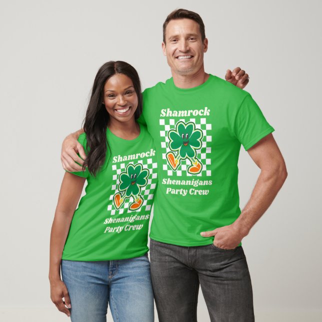 Shamrock Shenanigans Party Crew T Shirt (Unisex)