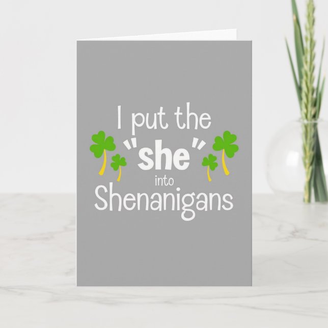Shamrock Shenanigans Roligt Kort (Framsida)