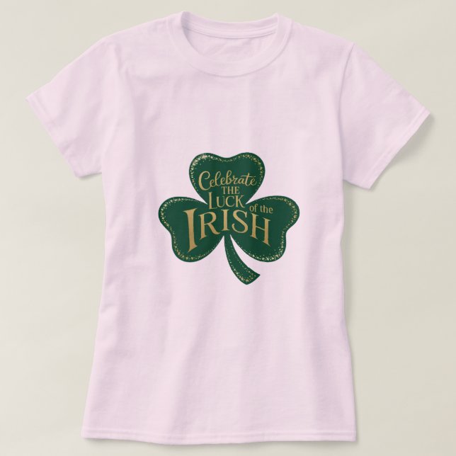 Shamrock Shimmer T Shirt (Design framsida)