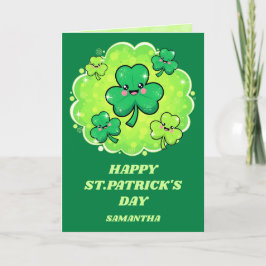 Shamrock Shine St. Patricks Day-kort Kort