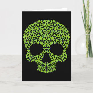 Shamrock Skull Lucky Irish Skull St. Patrick's Day Kort