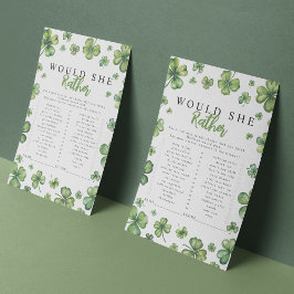 Shamrock, skulle hon hellre visa babykläder?