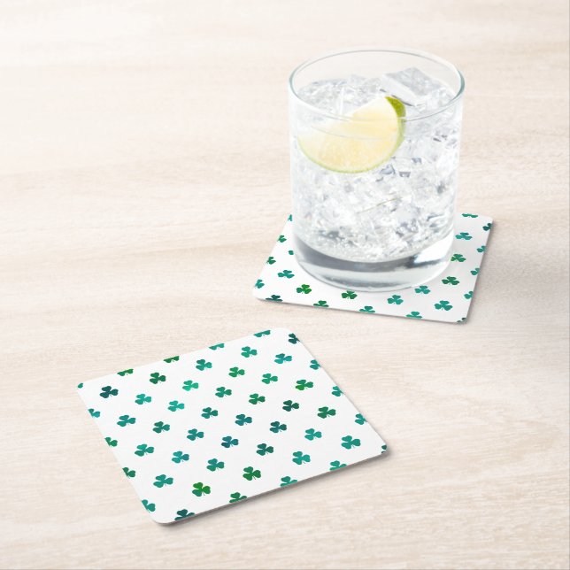 Shamrock Smaragdgrön - Mikro Underlägg Papper Kvadrat (Insitu)