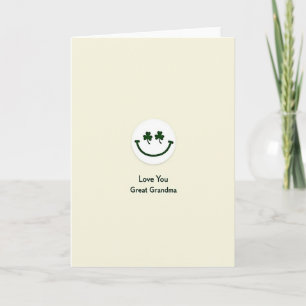 Shamrock Smile Mormor Kort