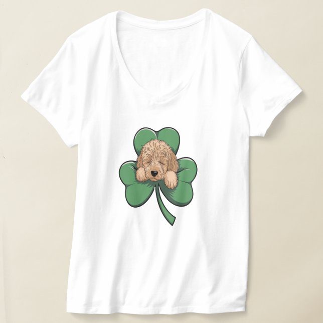 Shamrock Snuggles T Shirt (Laydown)