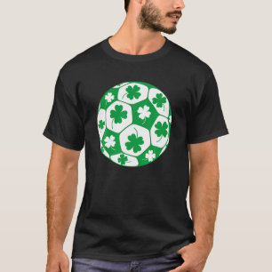Shamrock Soccer Ball Klöver St patricks day Player T Shirt