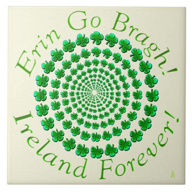 Shamrock Spin (keramiskt plattor) Kakelplatta (Framsidan)