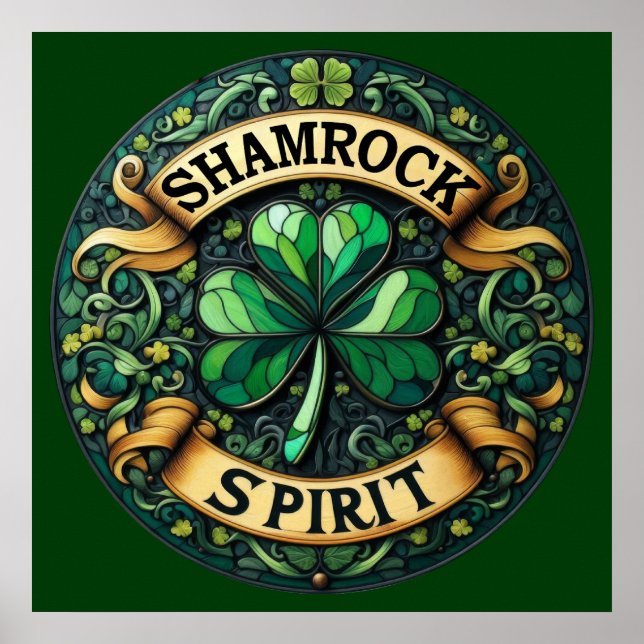 Shamrock Spirit Art Poster (Framsidan)