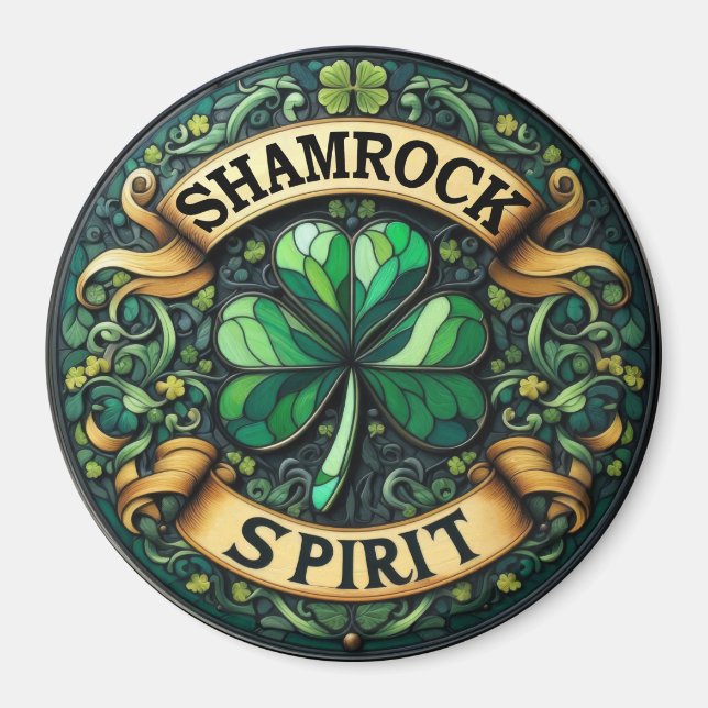 Shamrock Spirit Magnet (Framsidan)