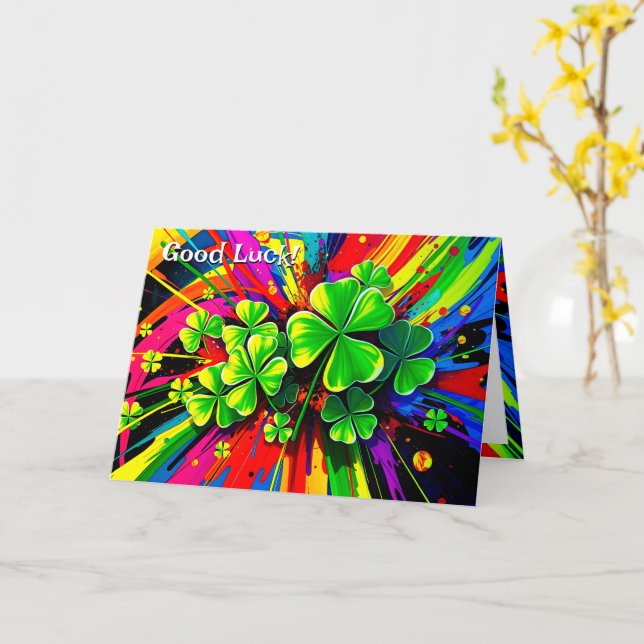 [Shamrock Splash] Regnbågsstänk Alla Tillfällen Kort (Gul blomma)