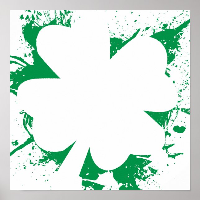 Shamrock Splatter Poster (Framsidan)