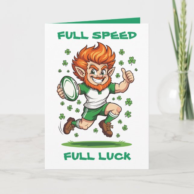 Shamrock Sprint Match Day Magi St Patricks Helg Kort (Framsida)