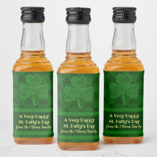 Shamrock Spritflaskor Etikett