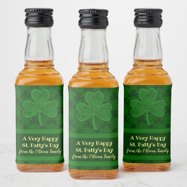 Shamrock Spritflaskor Etikett (Flaskor)