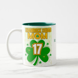 Shamrock Squad Mamma - St. Patrick's Day 2025 Två-Tonad Mugg