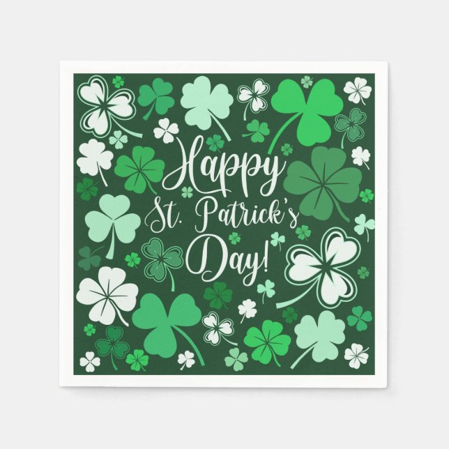 Shamrock St Patrick Pappersservett (Framsidan)