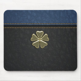 Shamrock St.Patrick`s Day,Blue Black Leather Musmatta