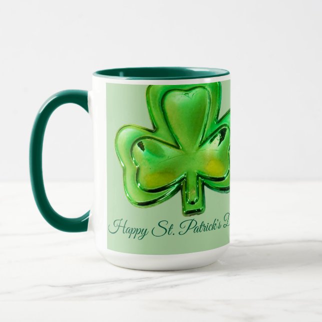 Shamrock St. Patricks dag-mugg Mugg (Vänster)