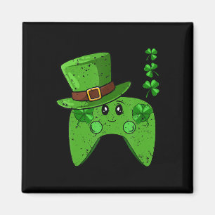 Shamrock St patricks day Gam med videospelsstyrenh Magnet