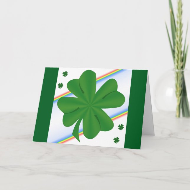Shamrock St. Patrick's Day Grattkort Kort (Framsida)