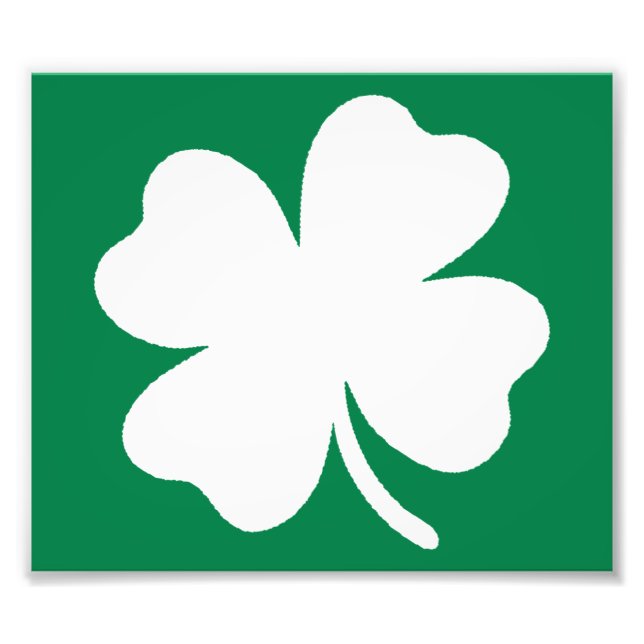 Shamrock St patricks day Ireland Fototryck (Framsidan)