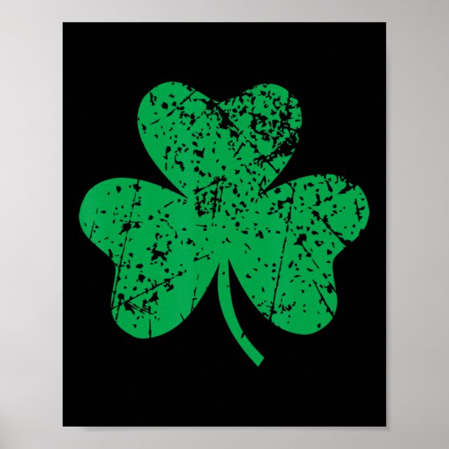 Shamrock St. Patricks Day Irland stolthet irländsk Poster (Framsidan)