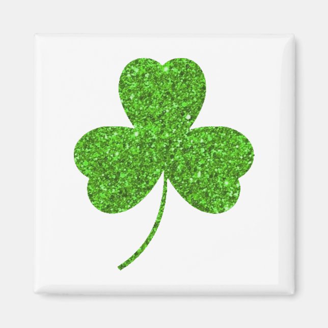 Shamrock St. Patrick's Day Magnet (Framsidan)