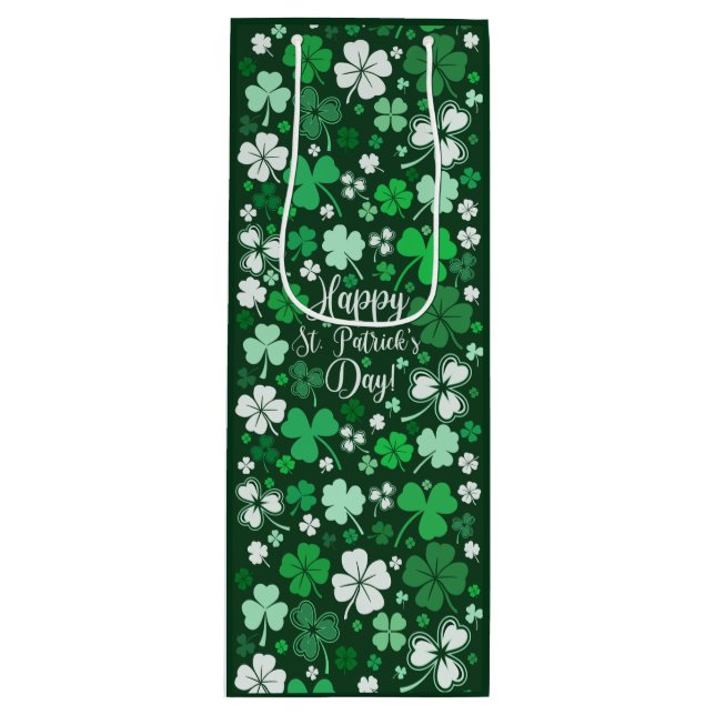 Shamrock St. Patrick's Day Medium Gift Bag (Framsidan)
