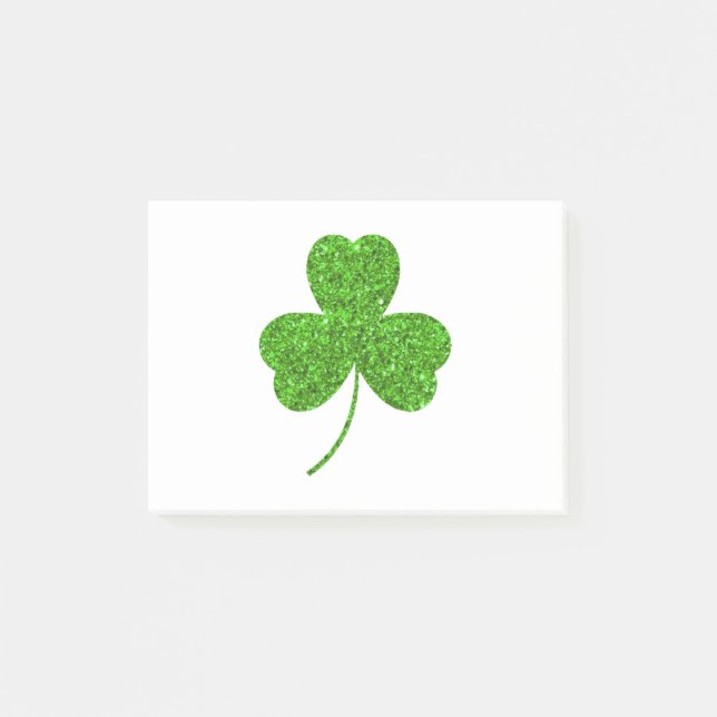 Shamrock St. Patrick's Day Post-it Block (Framsida)