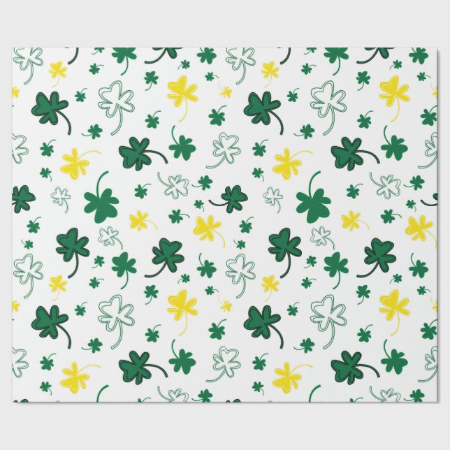 Shamrock St. Patrick's Day Presentpapper (Seam)