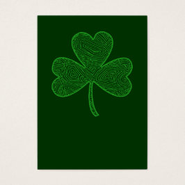 Shamrock St. Patrick's Day Wallet Cards Visitkort