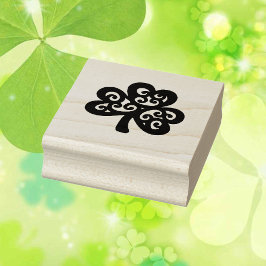 Shamrock St. Patrick's Day Wood Block Stämpel