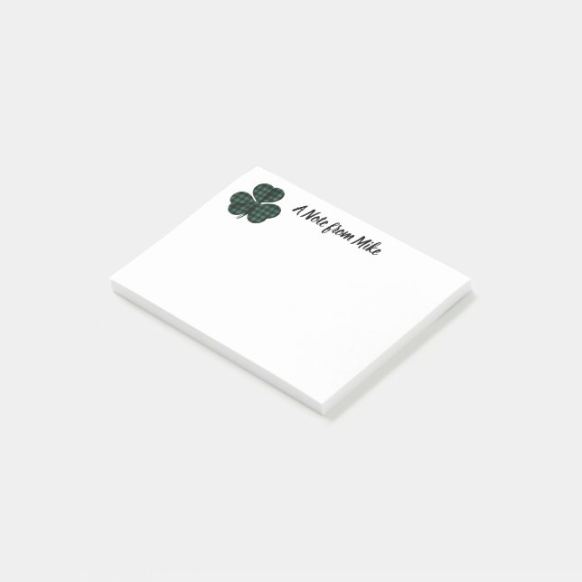 Shamrock Sticky Notes Post-it Block (Vinklad)