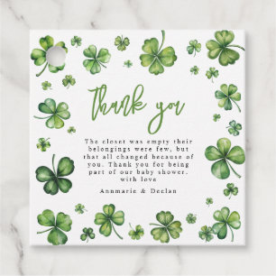 Shamrock Tack Gåvor Etiketter