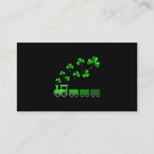 Shamrock Tåg St patricks day Lucky Irish Klöver Visitkort