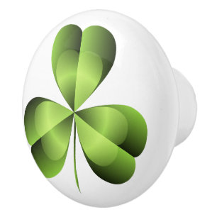 Shamrock Three Löv Klöver Graphic Knopp