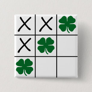 Shamrock Tic Tac Toe Knapp