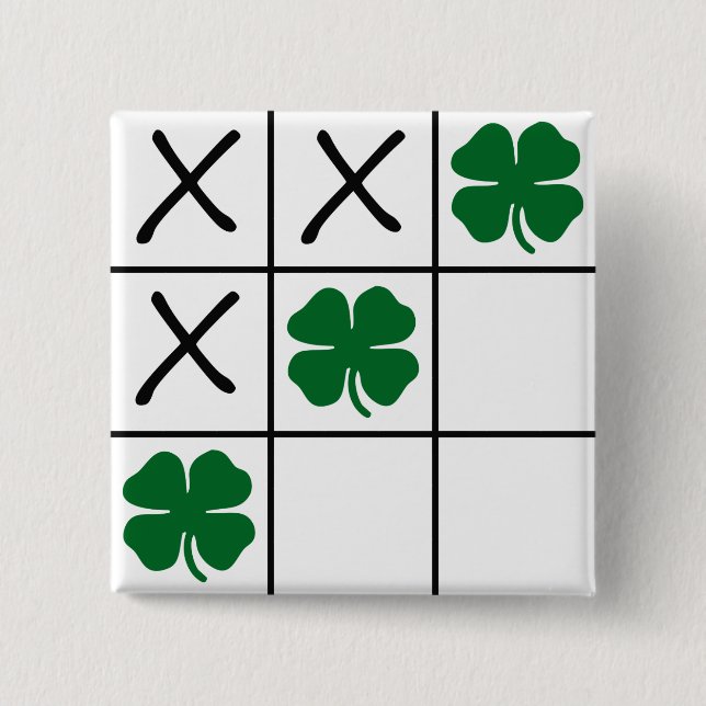 Shamrock Tic Tac Toe Knapp (Framsida)