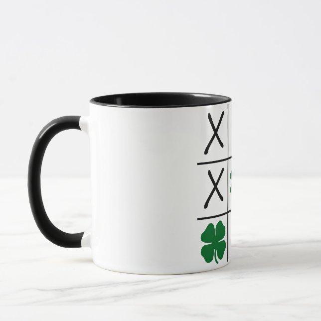 Shamrock Tic Tac Toe Mugg (Vänster)