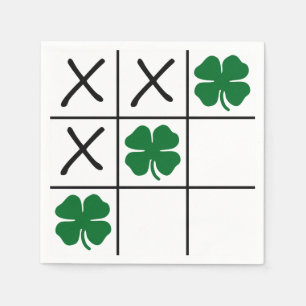 Shamrock Tic Tac Toe Pappersservett